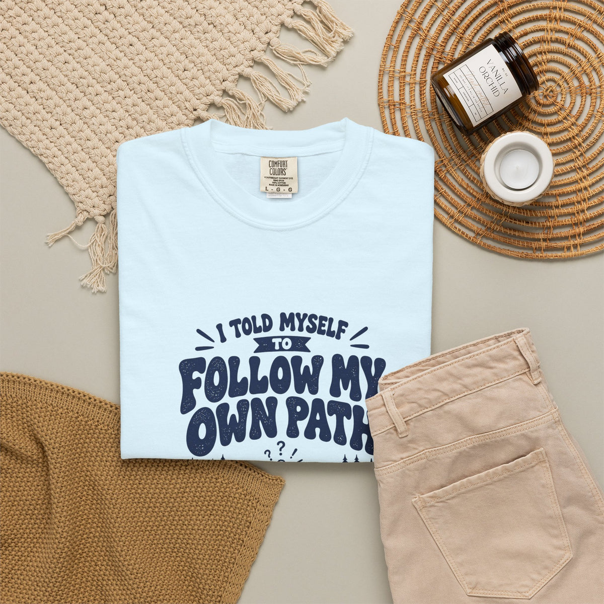 My Own Path – Funny Ski & Snow T-Shirt – Bad Advice Club product mockup