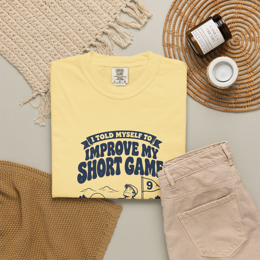Short Game – Funny Golf T-Shirt – Bad Advice Club product mockup