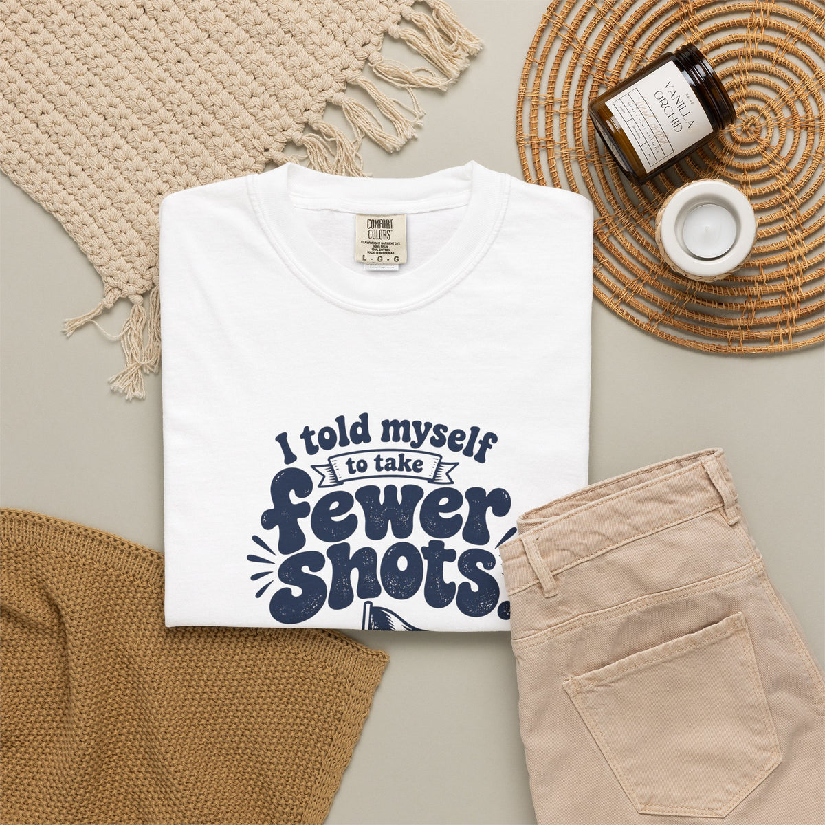 Fewer Shots – Funny Golf T-Shirt – Bad Advice Club product mockup