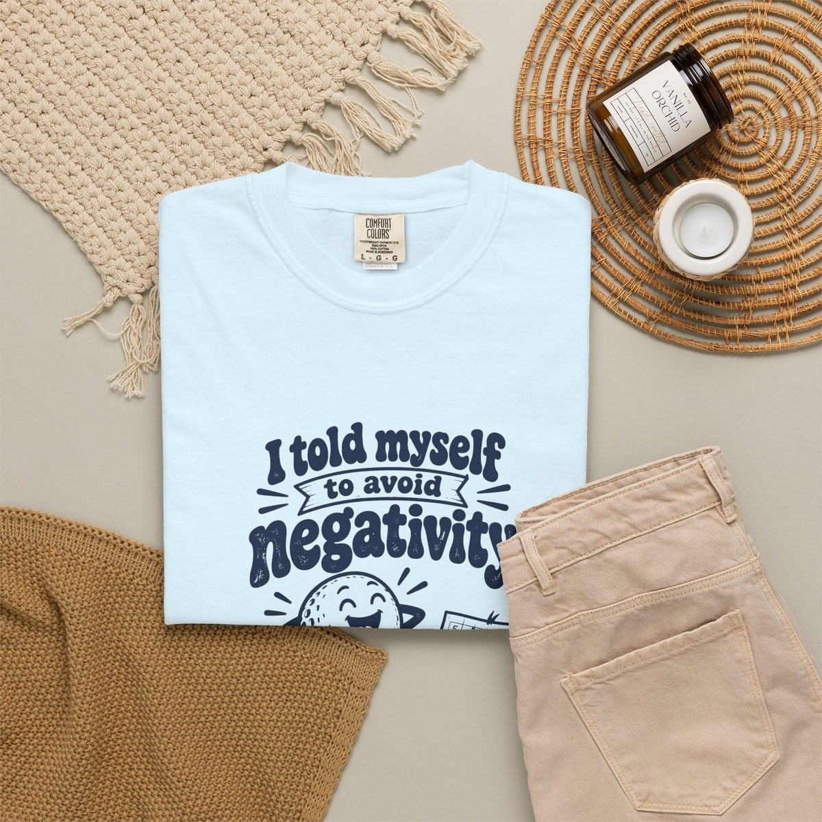 Avoid Negativity – Funny Golf T-Shirt – Bad Advice Club product mockup