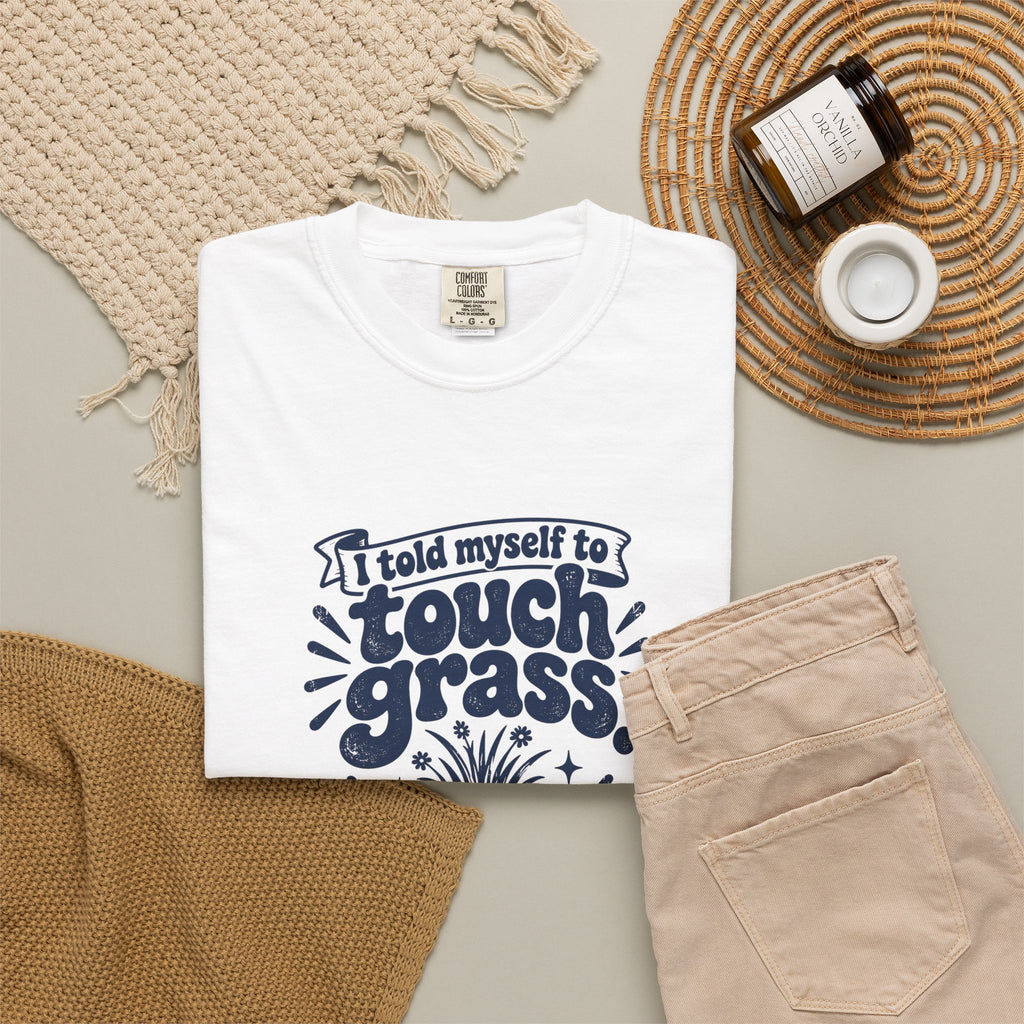 Touch Grass – Funny Gaming T-Shirt – Bad Advice Club product mockup
