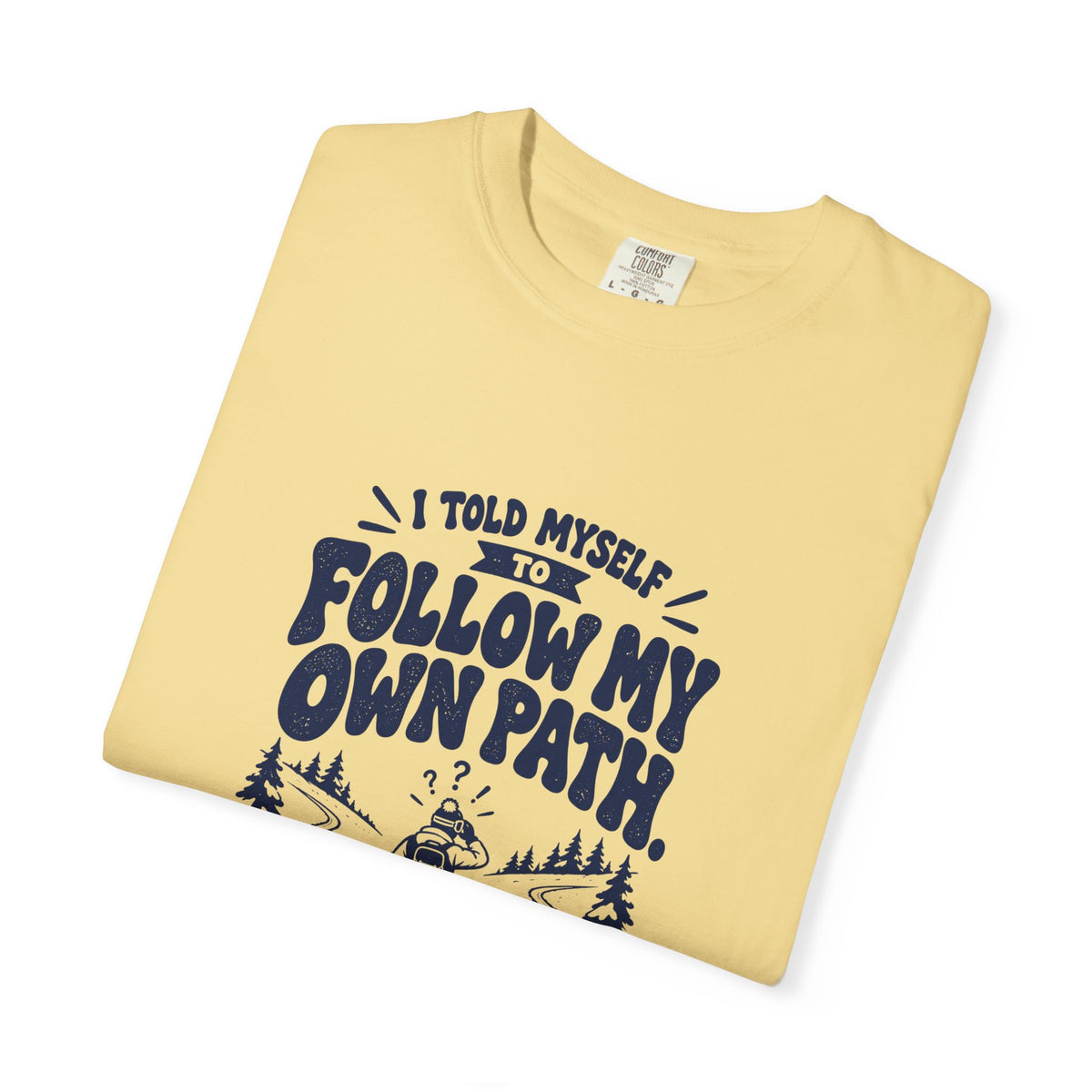 My Own Path – Funny Ski & Snow T-Shirt – Bad Advice Club product mockup