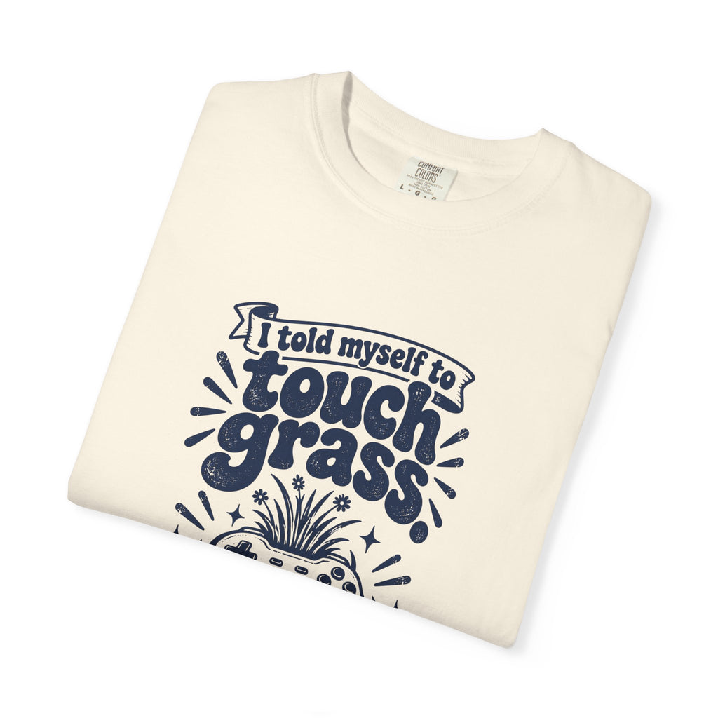 Touch Grass – Funny Gaming T-Shirt – Bad Advice Club product mockup