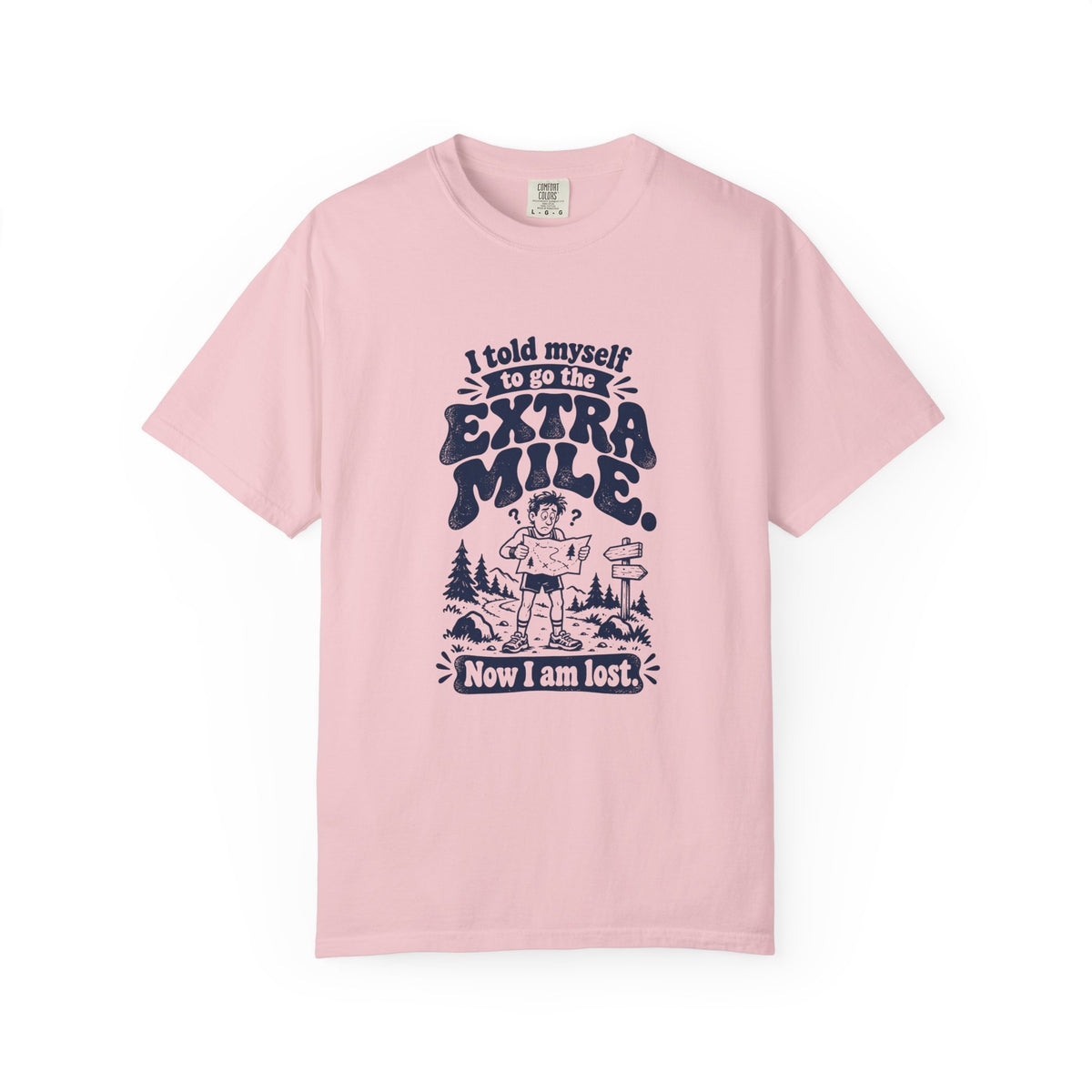 Extra Mile – Funny Running T-Shirt – Blossom – Bad Advice Club product mockup