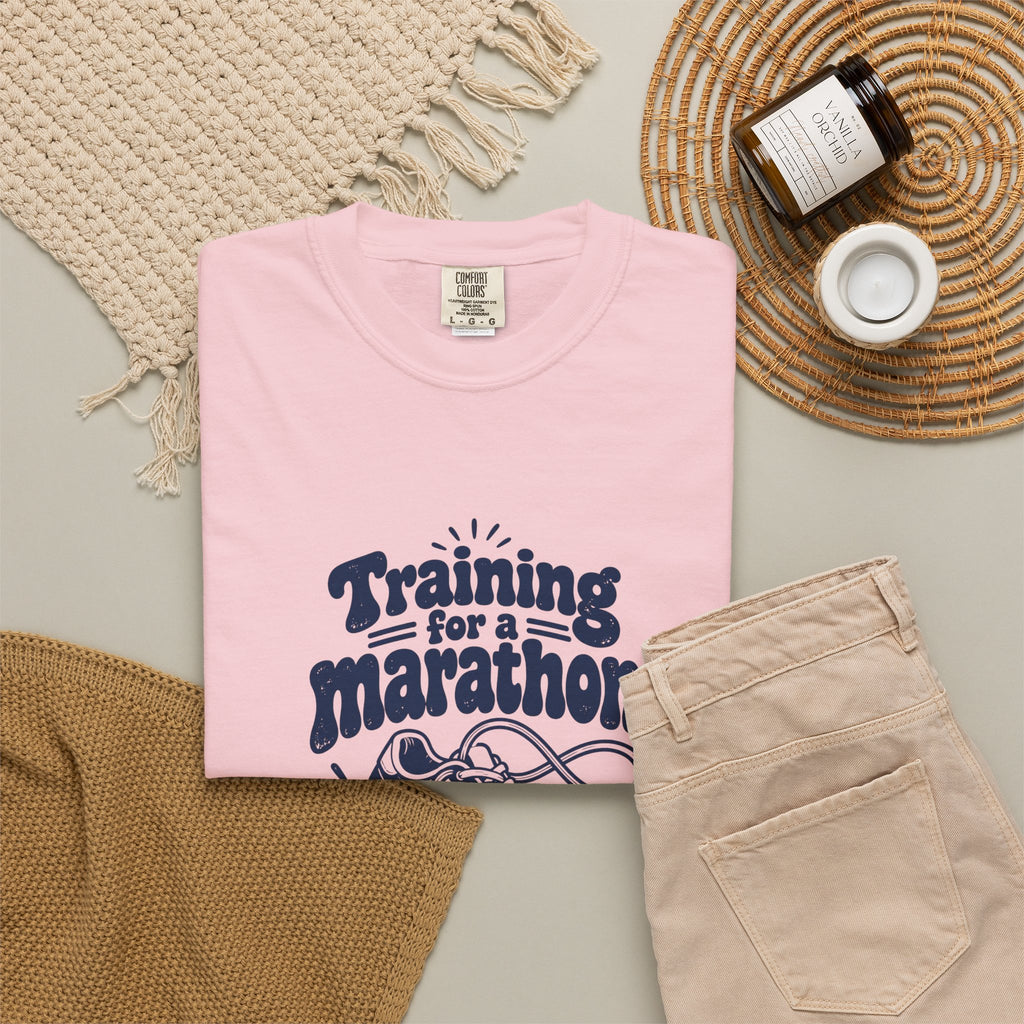 Questionable Marathon – Funny Running T-Shirt – Bad Advice Club product mockup