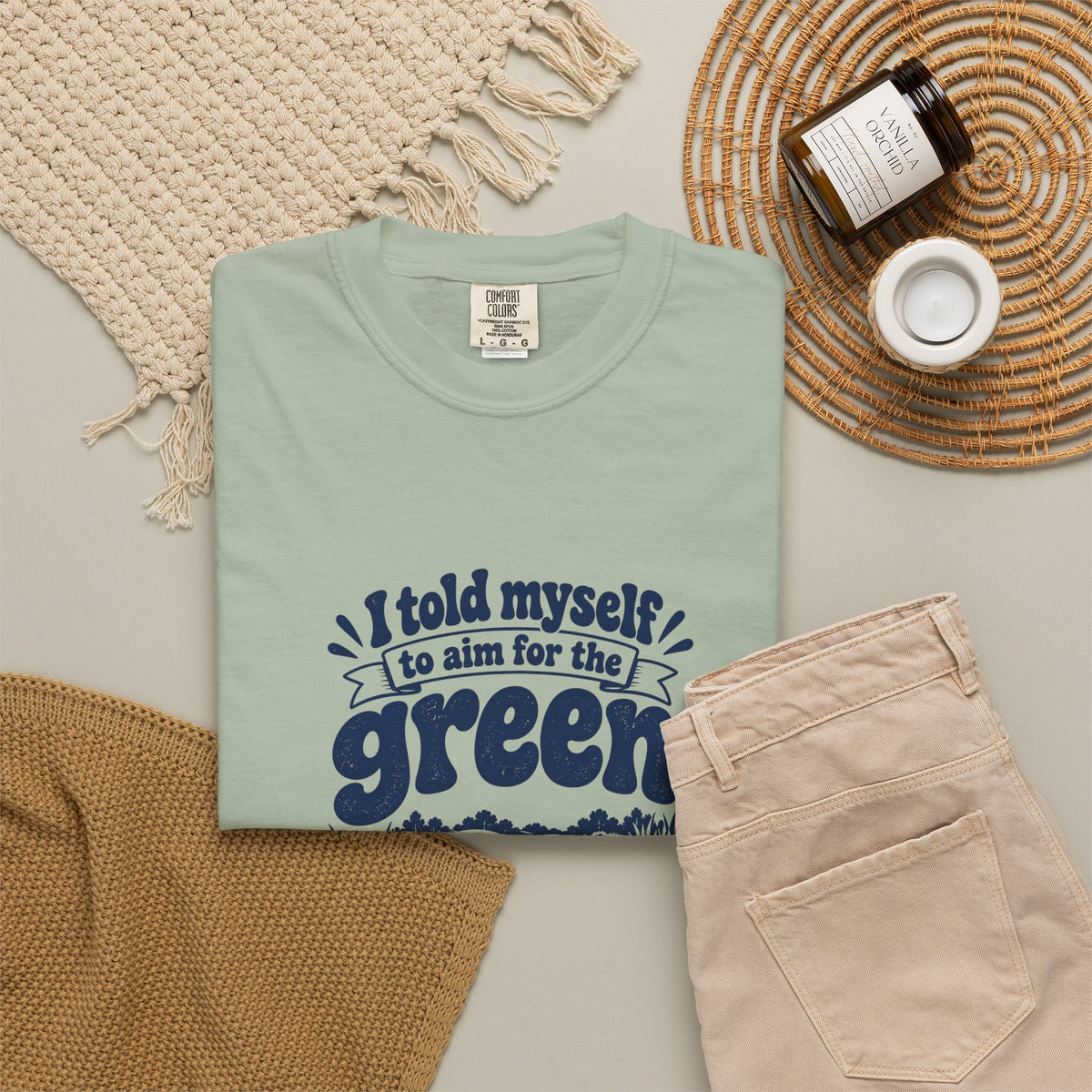Aim for the Green – Funny Golf T-Shirt – Bad Advice Club product mockup