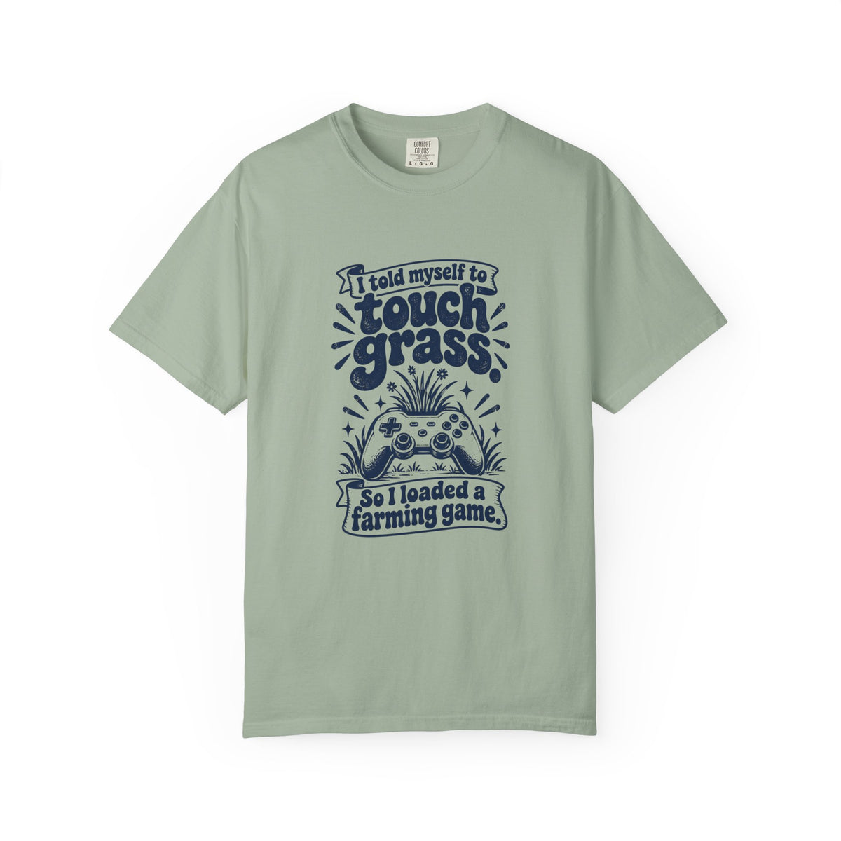 Touch Grass – Funny Gaming T-Shirt – Bay – Bad Advice Club product mockup