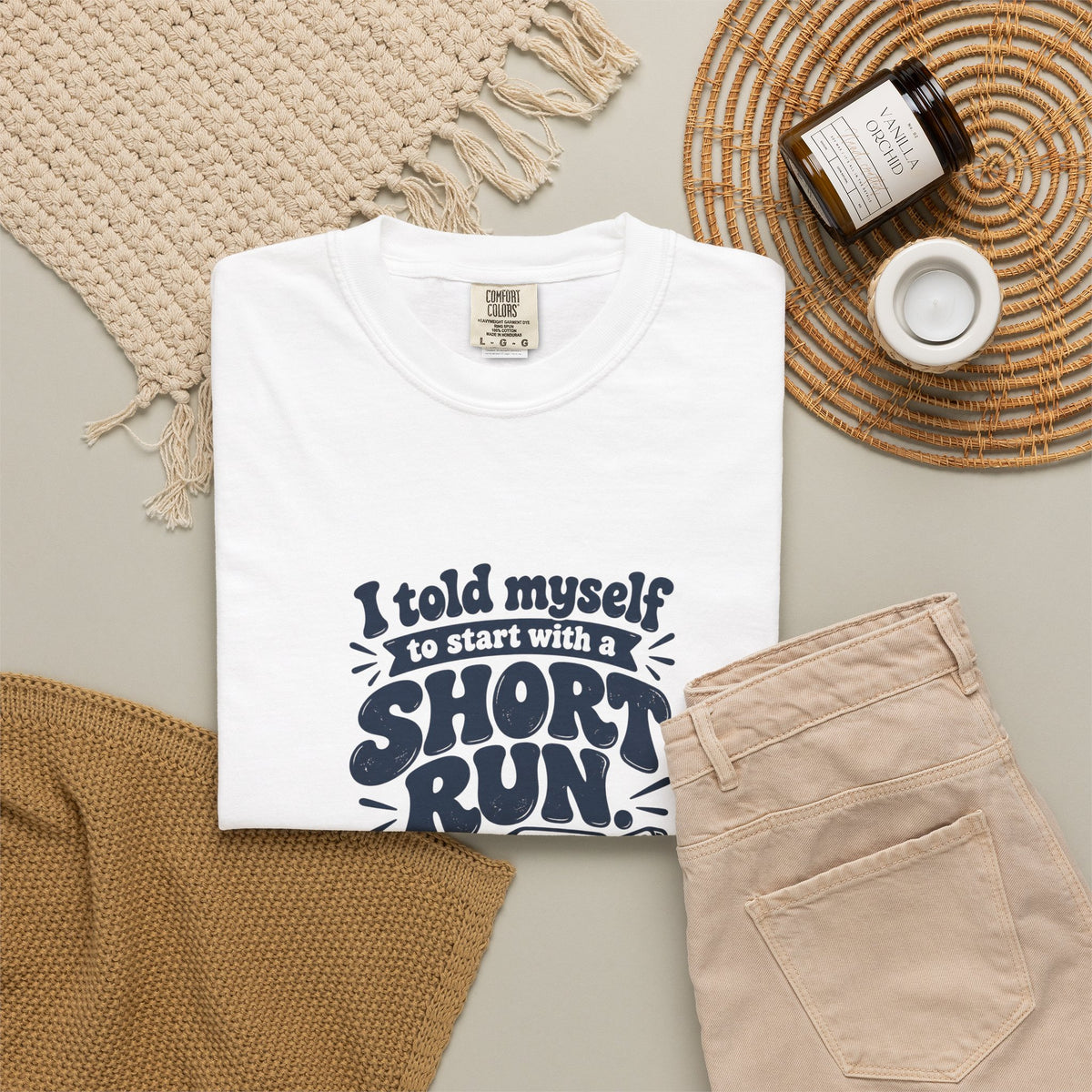 Short Run – Funny Running T-Shirt – Bad Advice Club product mockup