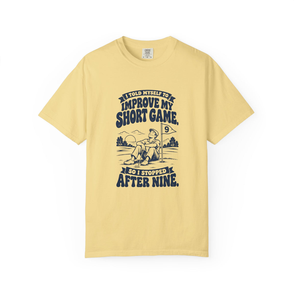 Short Game – Funny Golf T-Shirt – Butter – Bad Advice Club product mockup