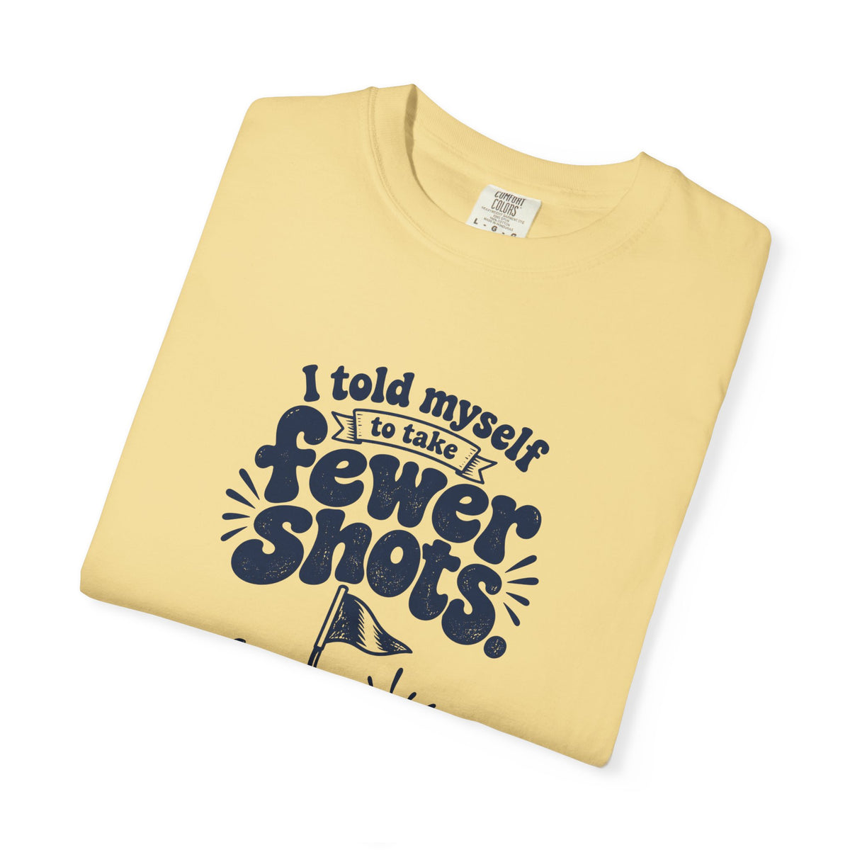 Fewer Shots – Funny Golf T-Shirt – Bad Advice Club product mockup