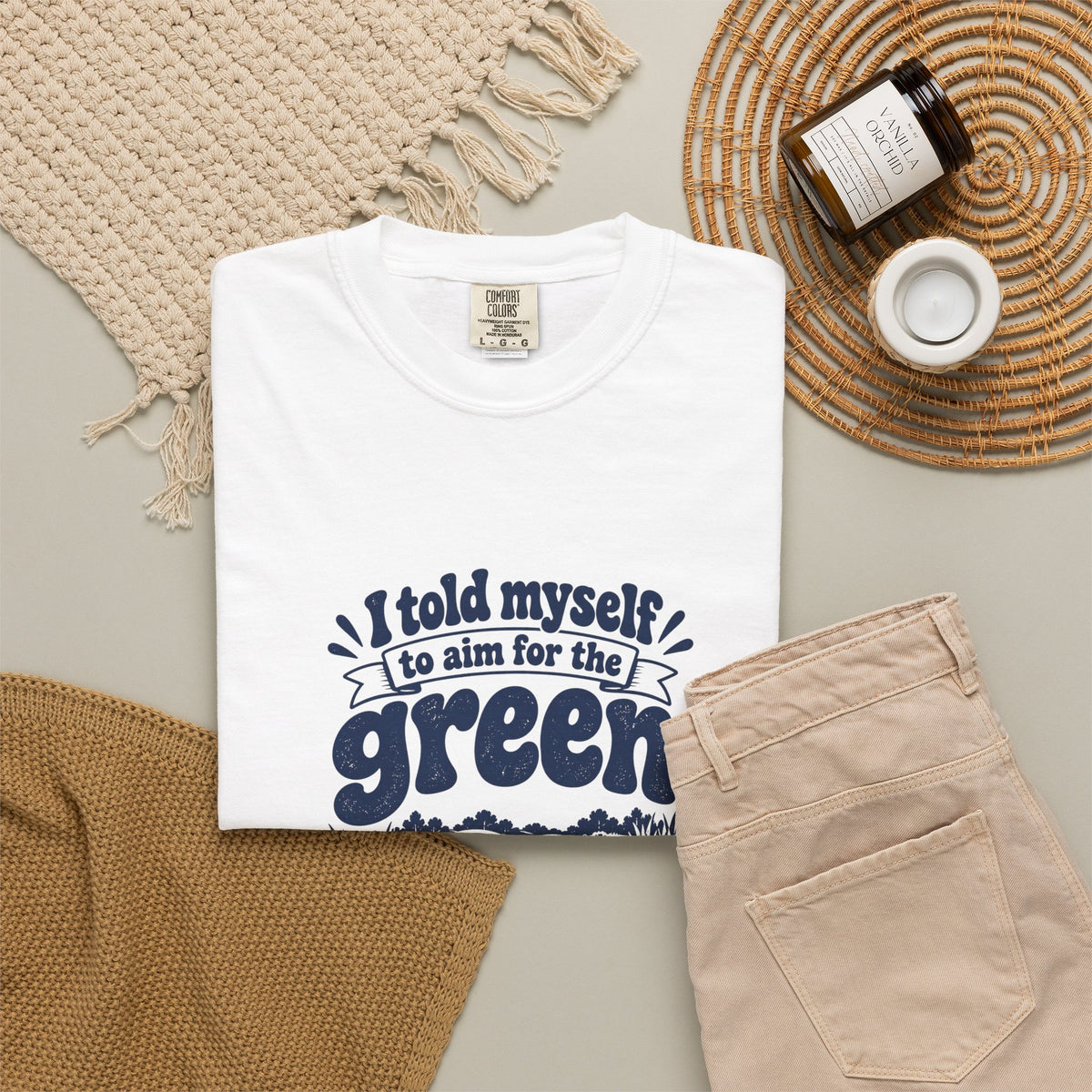 Aim for the Green – Funny Golf T-Shirt – Bad Advice Club product mockup
