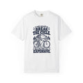 Break the Cycle – Funny Cycling T-Shirt – White – Bad Advice Club product mockup