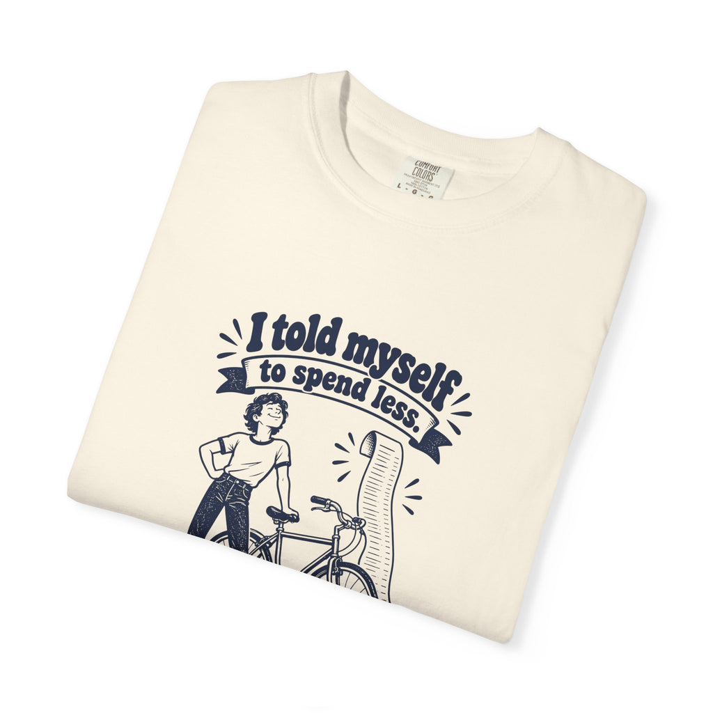 Save on Gas – Funny Cycling T-Shirt – Bad Advice Club product mockup