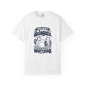 Delegate – Funny Work & Procrastination T-Shirt – White – Bad Advice Club product mockup
