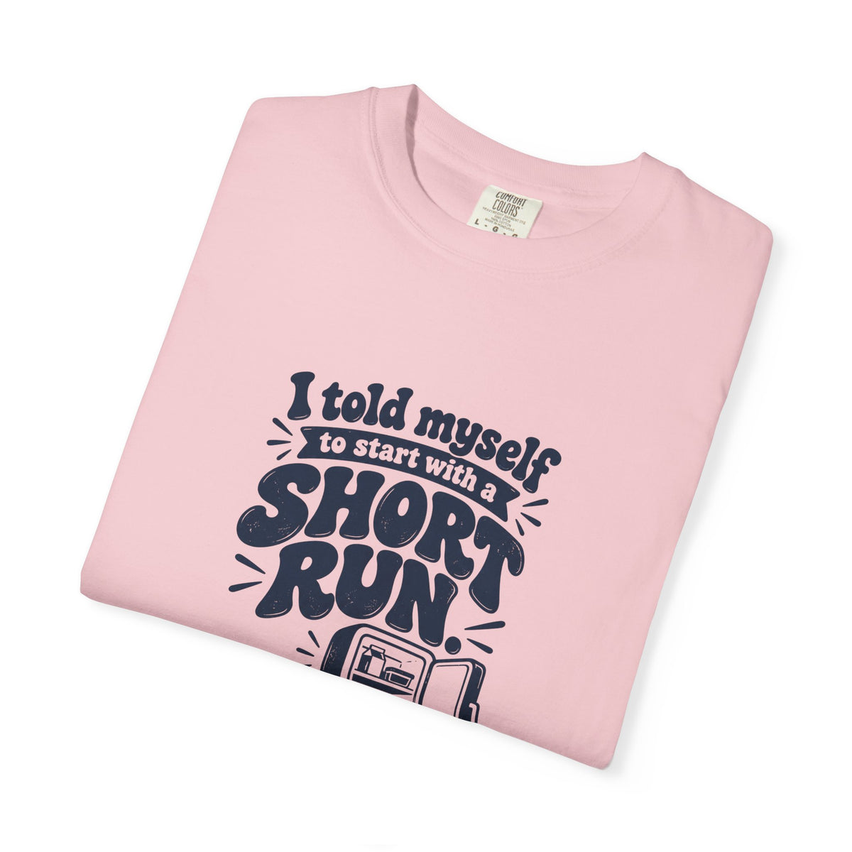 Short Run – Funny Running T-Shirt – Bad Advice Club product mockup