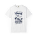 Unplug – Funny Outdoor Escapes T-Shirt – White – Bad Advice Club product mockup