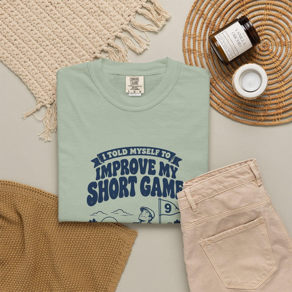 Short Game – Funny Golf T-Shirt – Bad Advice Club product mockup