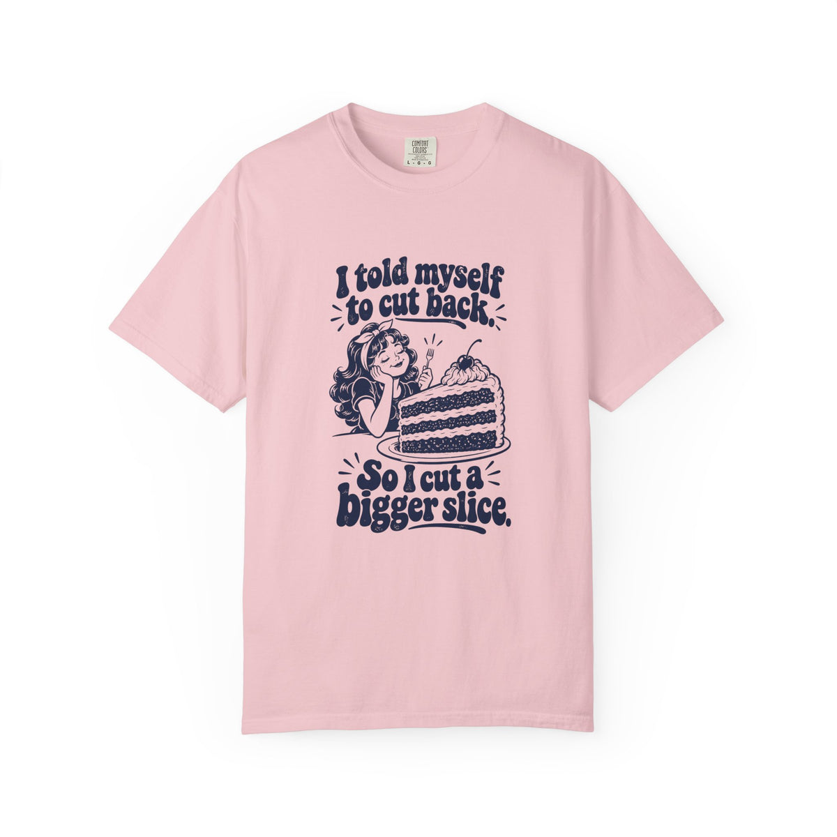 Cut Back – Funny Food & Coffee T-Shirt – Blossom – Bad Advice Club product mockup