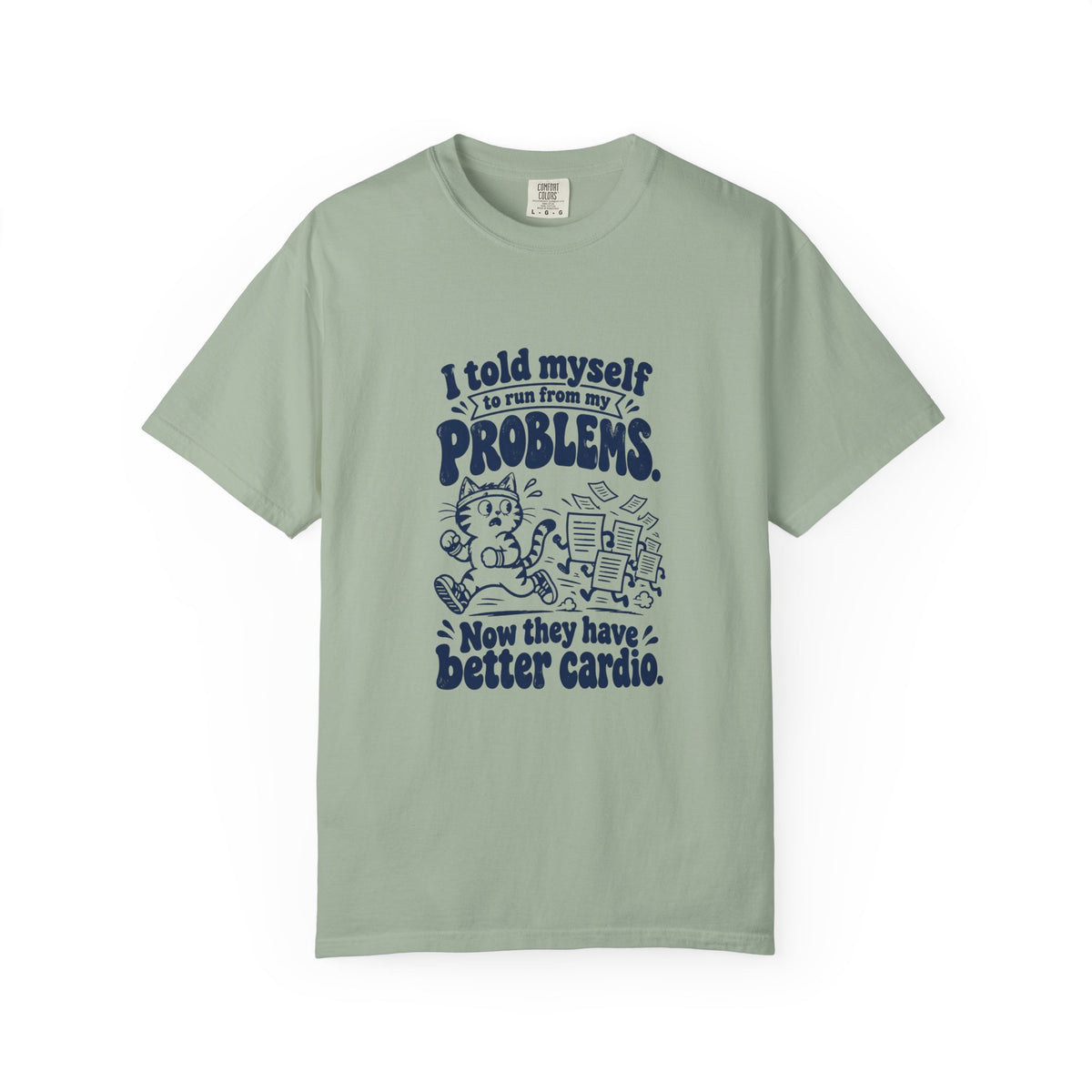 Better Cardio – Funny Running T-Shirt – Bay – Bad Advice Club product mockup