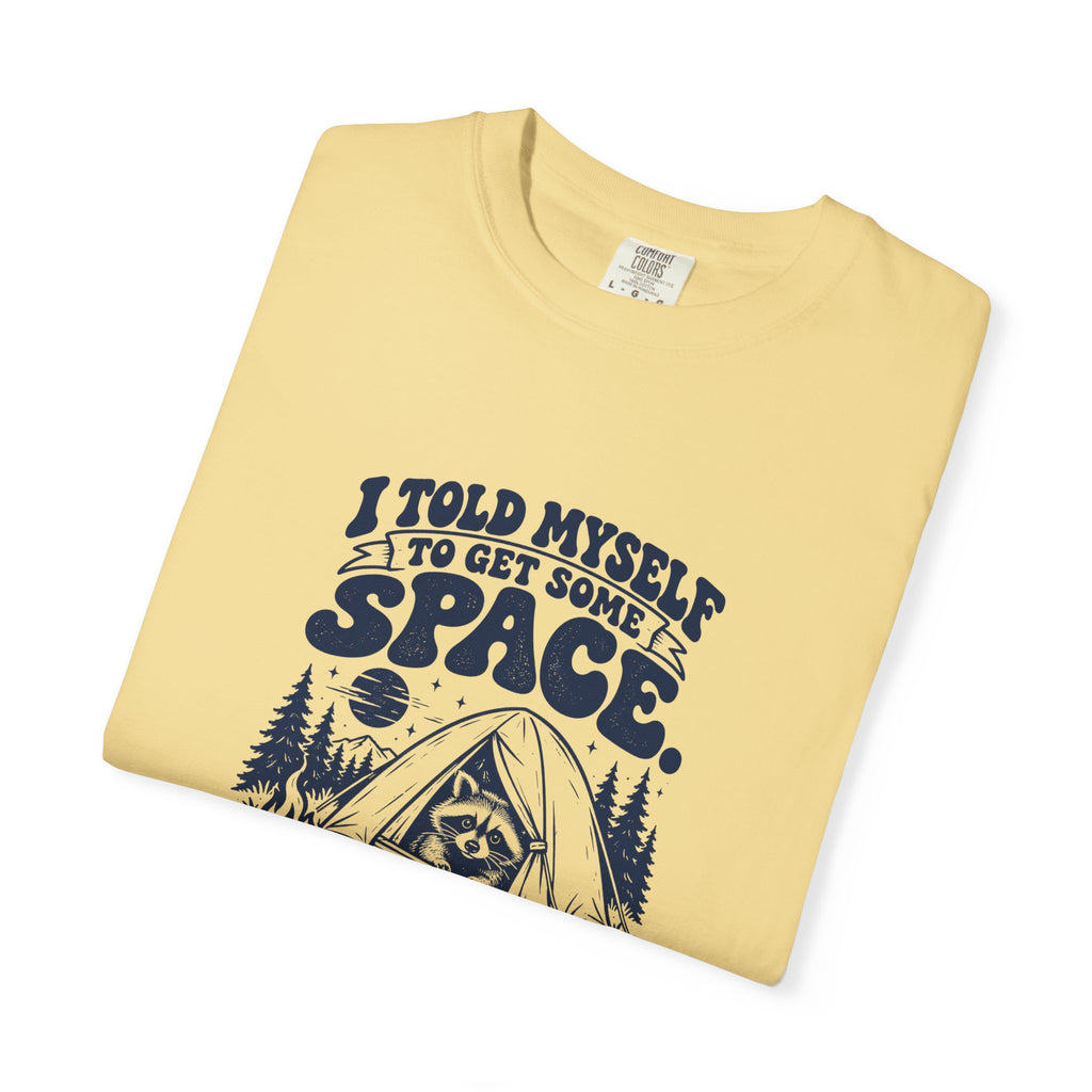 Get Some Space – Funny Outdoor Escapes T-Shirt – Bad Advice Club product mockup