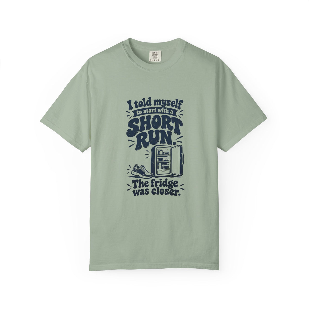 Short Run – Funny Running T-Shirt – Bay – Bad Advice Club product mockup