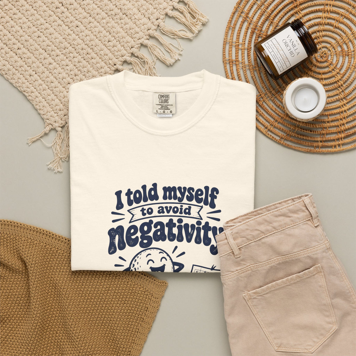 Avoid Negativity – Funny Golf T-Shirt – Bad Advice Club product mockup