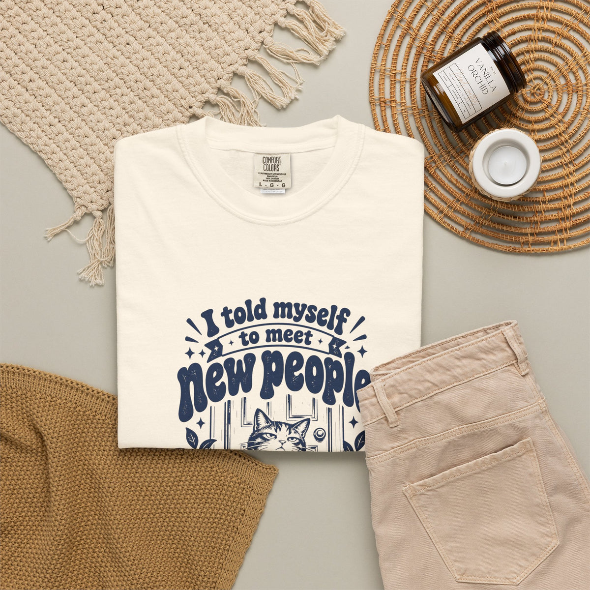 Meet New People – Funny Social Battery T-Shirt – Bad Advice Club product mockup