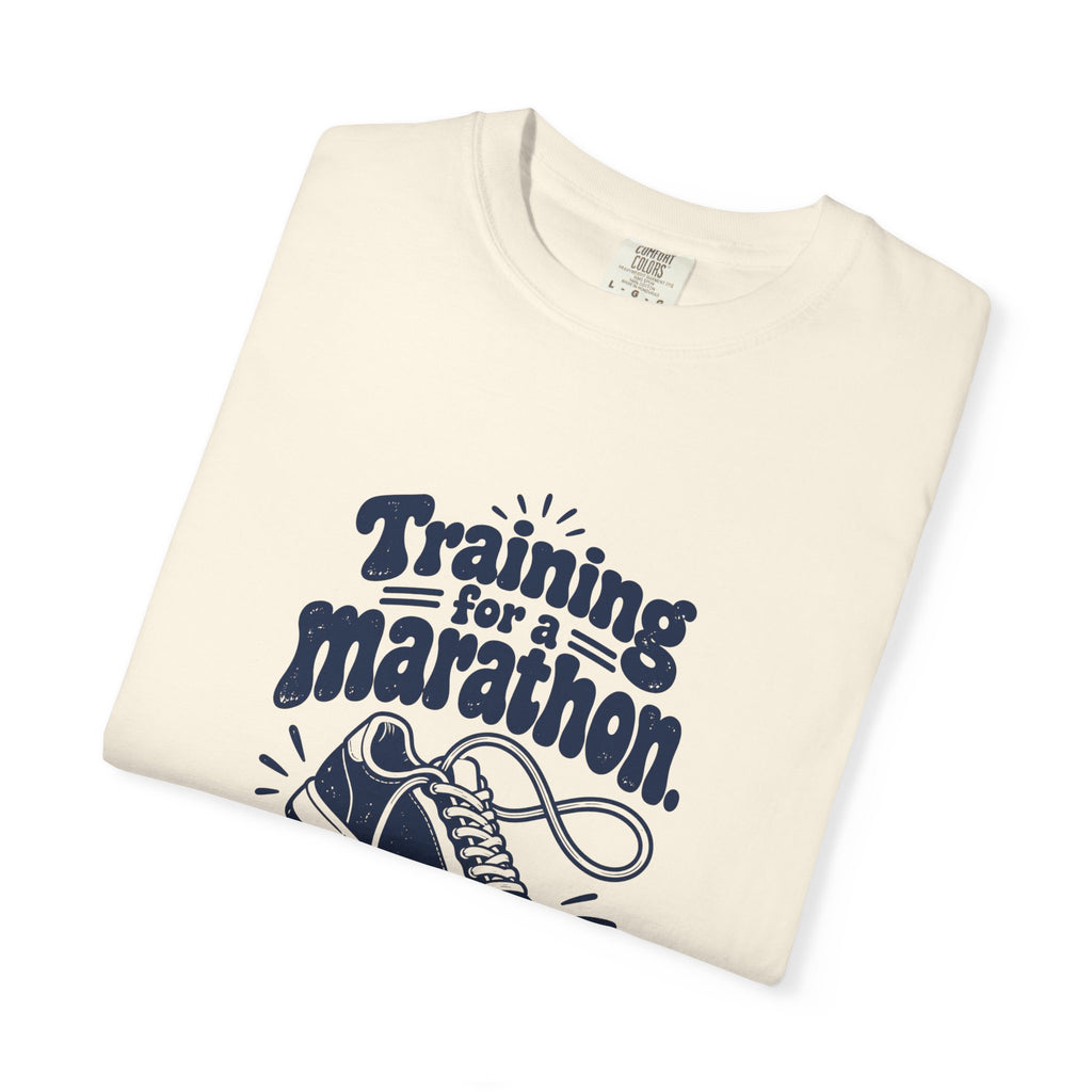 Questionable Marathon – Funny Running T-Shirt – Bad Advice Club product mockup