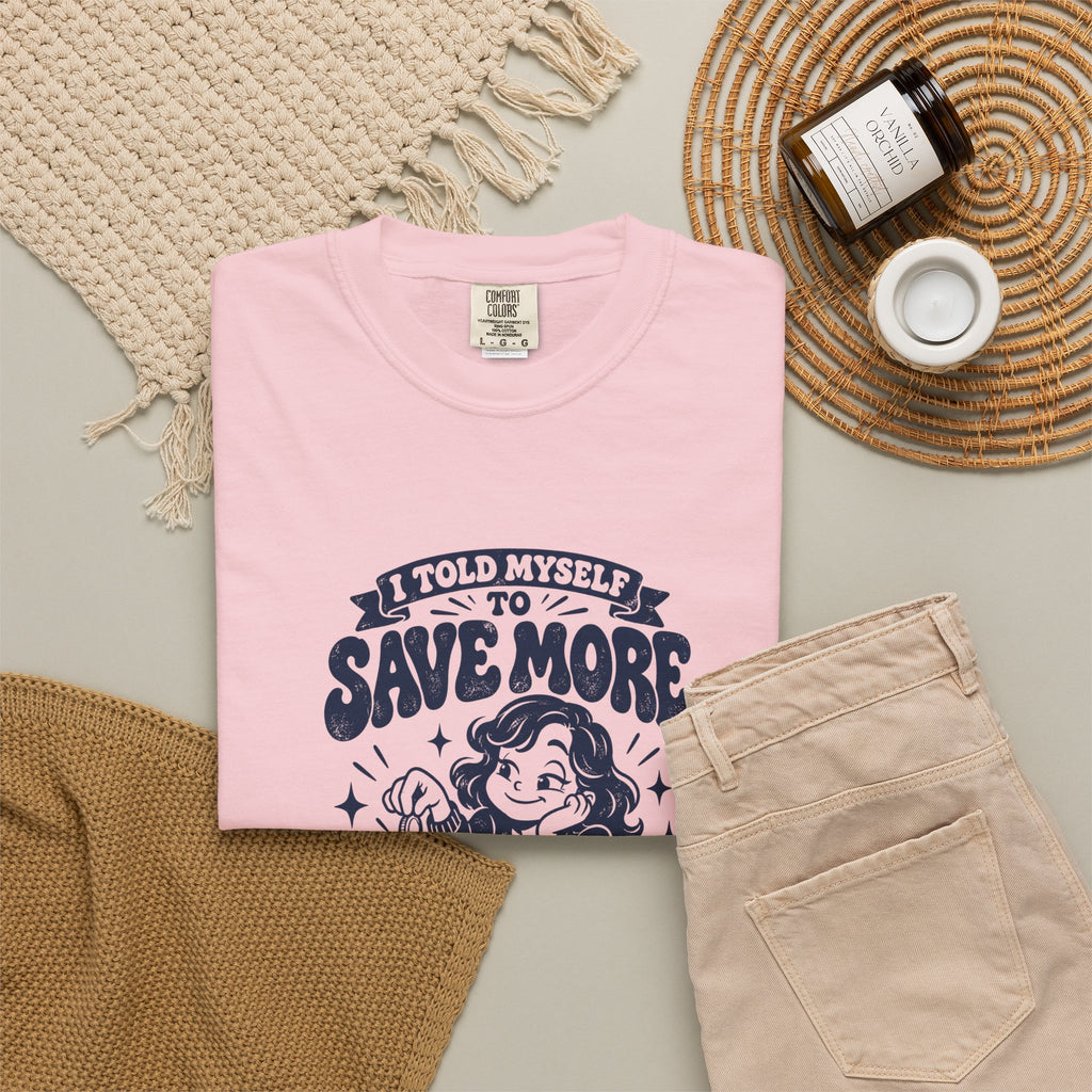 Save More – Funny Gaming T-Shirt – Bad Advice Club product mockup