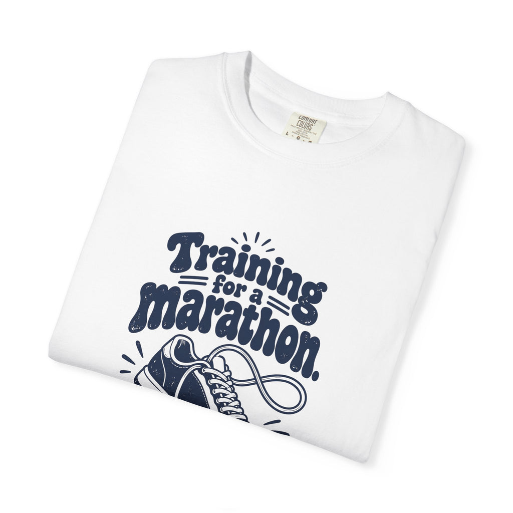 Questionable Marathon – Funny Running T-Shirt – Bad Advice Club product mockup