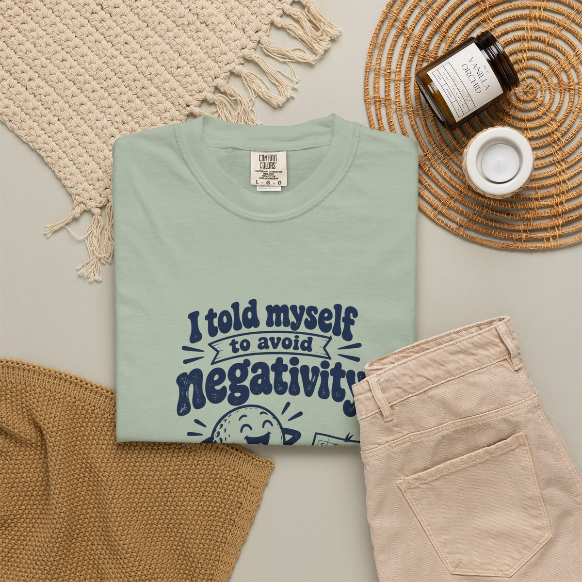 Avoid Negativity – Funny Golf T-Shirt – Bad Advice Club product mockup