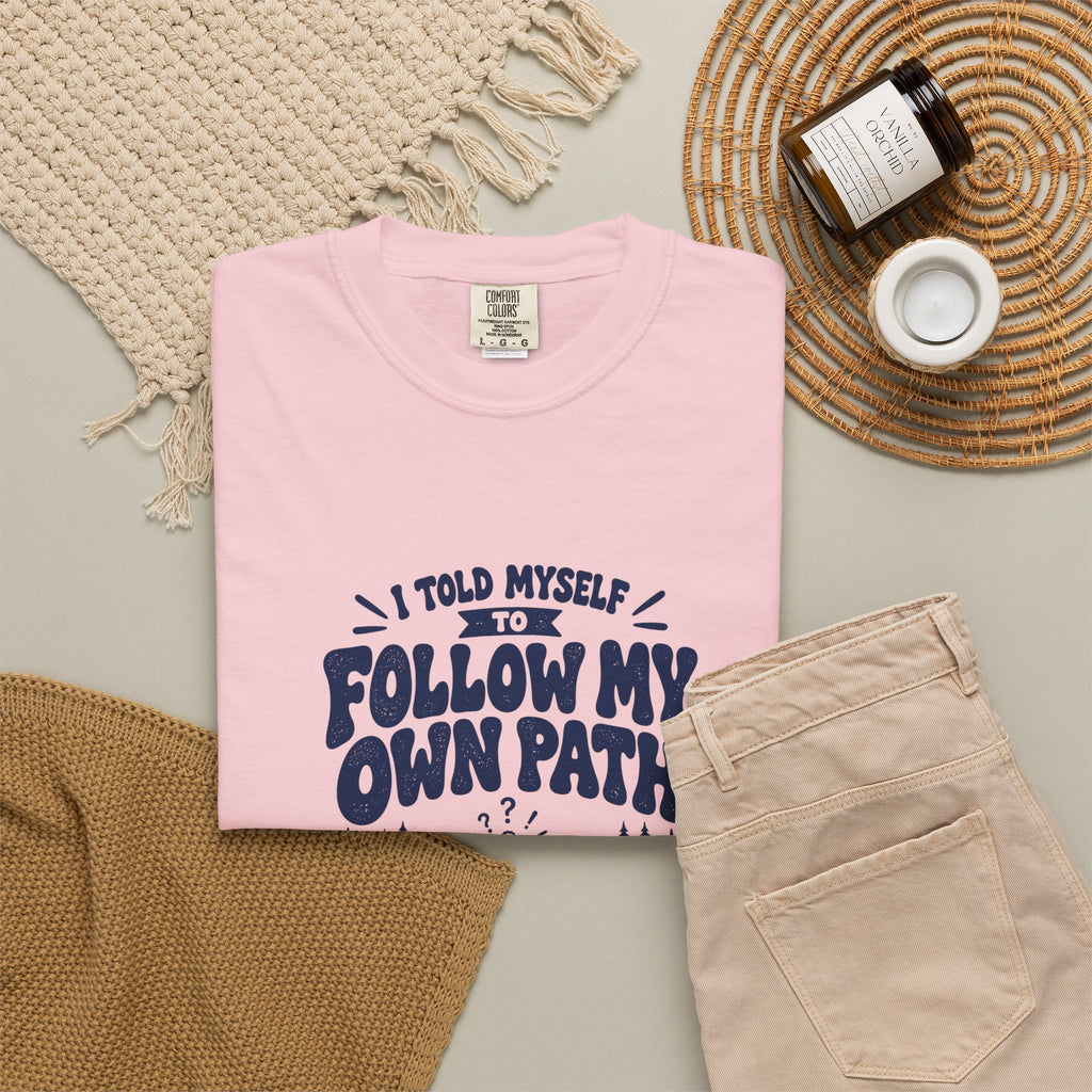 My Own Path – Funny Ski & Snow T-Shirt – Bad Advice Club product mockup