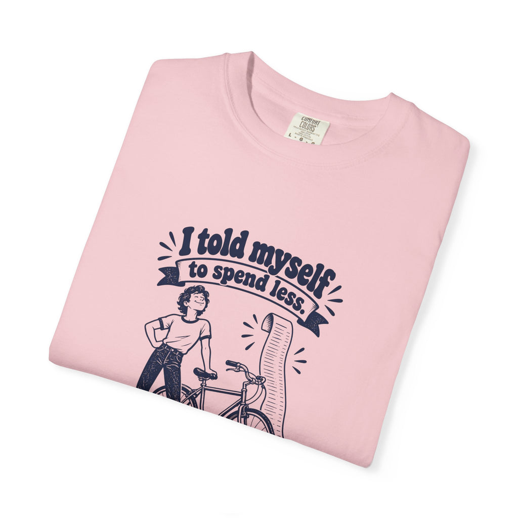 Save on Gas – Funny Cycling T-Shirt – Bad Advice Club product mockup