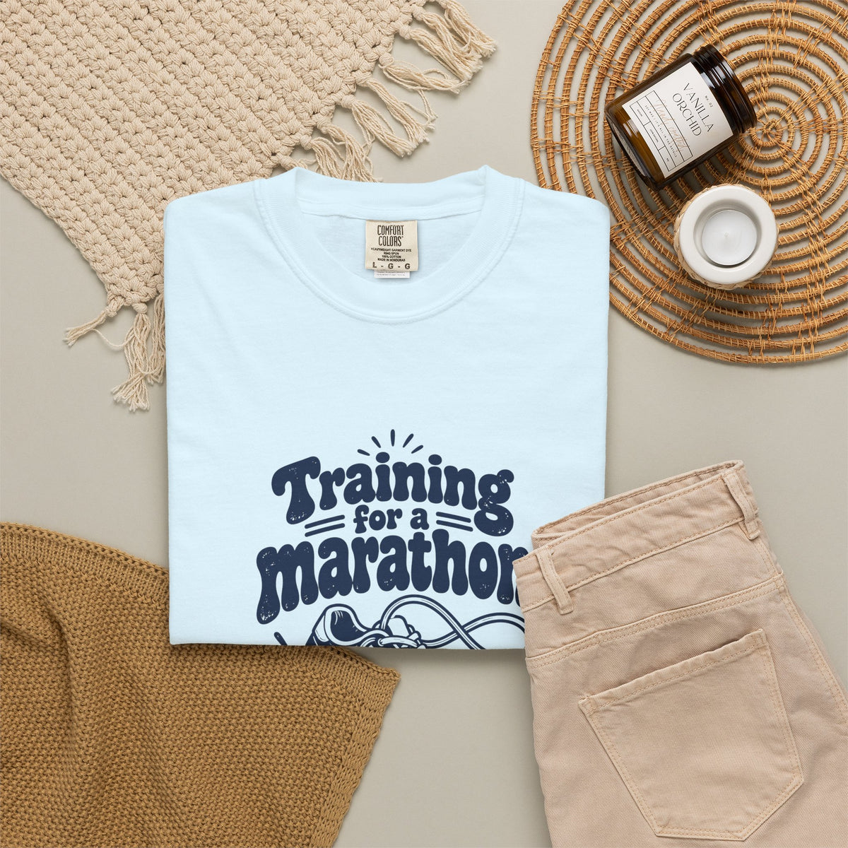 Questionable Marathon – Funny Running T-Shirt – Bad Advice Club product mockup