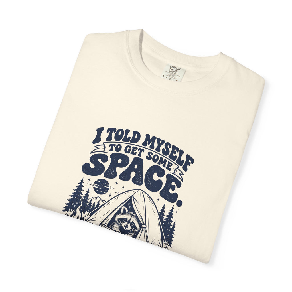 Get Some Space – Funny Outdoor Escapes T-Shirt – Bad Advice Club product mockup