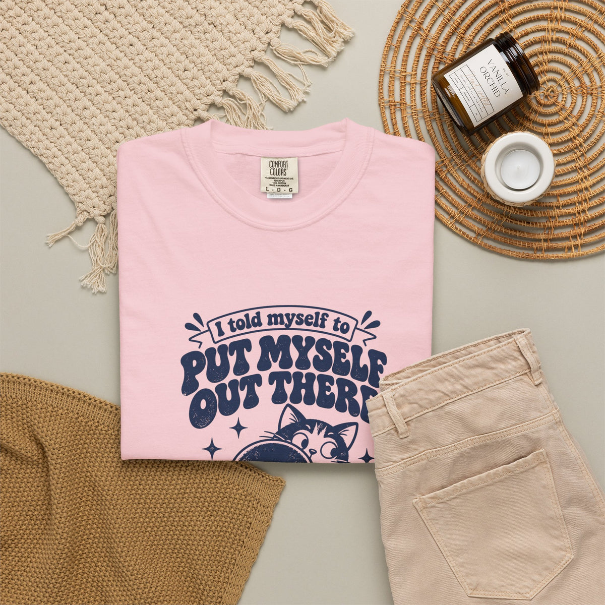 Put Myself Out There – Funny Social Battery T-Shirt – Bad Advice Club product mockup